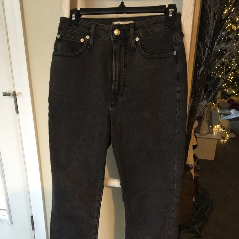 Madewell Curvy perfect black jeans EUC